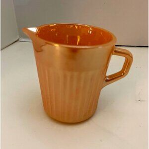 Fire King Peach Luster Creamer or Sauce Pitcher 4”